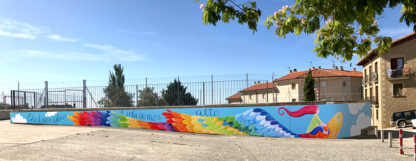 Elvira Roitegui ilustración mural